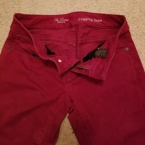 The Limited: red skinny jeans sz 0